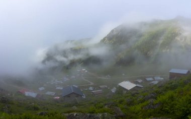 Rize 'deki Elevit Platosu. Bu plato, Rize 'nin Camlihemsin ilçesinde yer almaktadır. Kackar Dağları bölgesi. Rize, Türkiye.