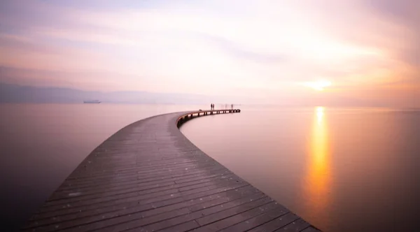 Kocaeli Coast Cliffs Sekapark Were Shot Long Exposure Technique — Stock Photo, Image