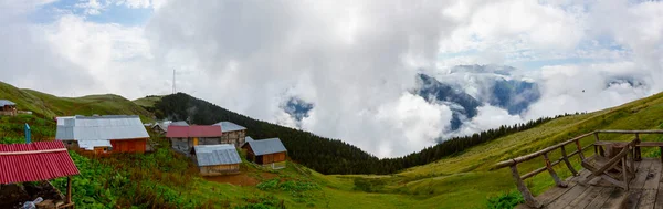 Pohled Gito Plateau Mlhavým Počasím Tato Náhorní Plošina Nachází Okrese — Stock fotografie