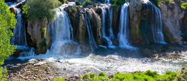 Muradiye Vodopád Přírodní Zázrak Blízkosti Jezera Van Východní Anatolia Turecko — Stock fotografie