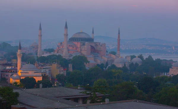 Хагия София Стамбуле Всемирно Известный Памятник Византийской Архитектуры — стоковое фото