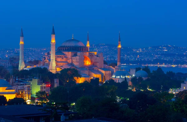 Hagia Sophia Istanbulu Světově Proslulá Památka Byzantské Architektury — Stock fotografie