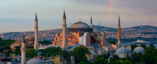 Hagia Sophia Istanbul World Famous Monument Byzantine Architecture — Stock Photo, Image