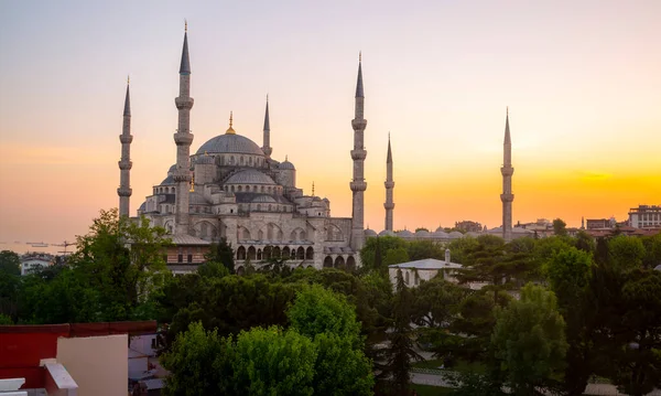 Blauwe Moskee Sultanahmet Camii Istanboel Istanboel Turkije — Stockfoto