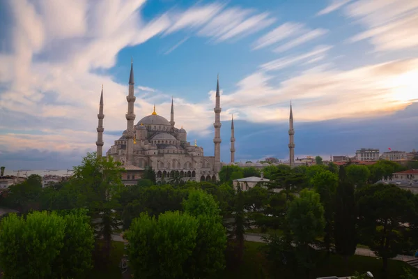 Μπλε Τζαμί Σουλταναχμέτ Camii Στην Κωνσταντινούπολη Κωνσταντινούπολη Τουρκία — Φωτογραφία Αρχείου