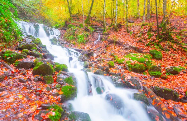 Seven Lakes Yedigller National Park Most Beautiful Colors Autumn Waterfall — Stock Photo, Image
