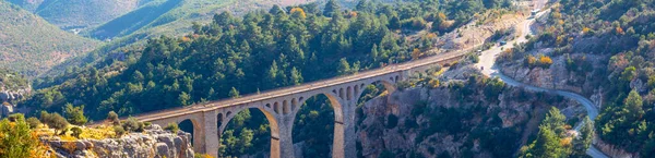 Pont Ferroviaire Varda Dans Ville Adana Turquie Vieux Pont Ferroviaire — Photo