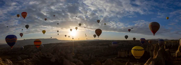 Globos Volando Capadocia Greme Amanecer Capadocia Conocida Todo Mundo Como —  Fotos de Stock