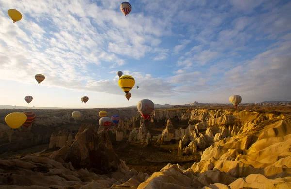 Balloons Flying Cappadocia Greme Sunrise Cappadocia Known World One Best — Stock Photo, Image