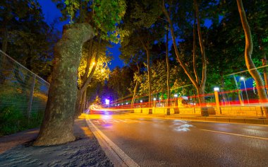 Süleyman camisinin akşam saatleri, İstanbul manzarası mükemmel.