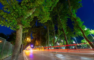Süleyman camisinin akşam saatleri, İstanbul manzarası mükemmel.