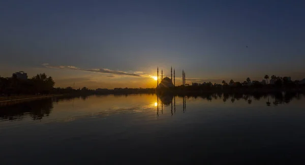 Sabanci Central Mosque Adana Turkey Seyhan River — Stock Photo, Image