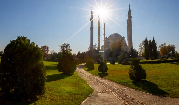 Zöld Parkosított Park Adana Central Park Adana Törökország — Stock Fotó