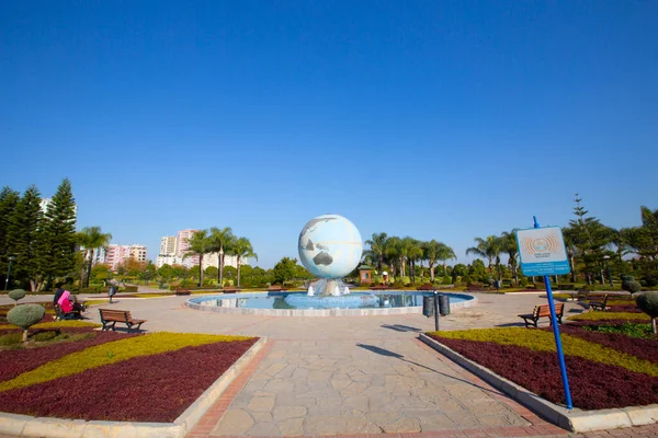 Parque Verde Ajardinado Adana Central Park Adana Turquía — Foto de Stock