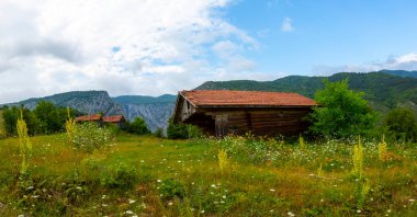 Horma Kanyonu Kure Dağları Ulusal Park Horma Kanyonu yürüyüş parkı. Hindi yolculuğu. Pinarbasi, Kastamonu, Türkiye.