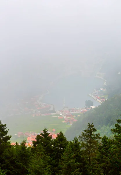 Mountain Village Uzungol Trabzon Turkey Long Lake — Foto de Stock