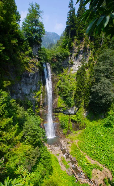 Maral Waterfall Village Maral Located Maahel Plateau Artvin Natural Wonder — Foto Stock