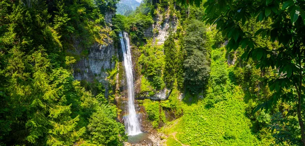 Maral Waterfall Village Maral Located Maahel Plateau Artvin Natural Wonder — Fotografia de Stock