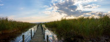güzel manzara ve sultanmarshes (kuş cenneti) yanındaki erciyes Dağı, kayseri