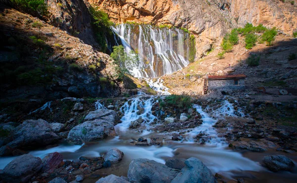 Kapuzbasi Waterfall Second Highest Waterfall World Most Beautiful Nature Place — Foto Stock