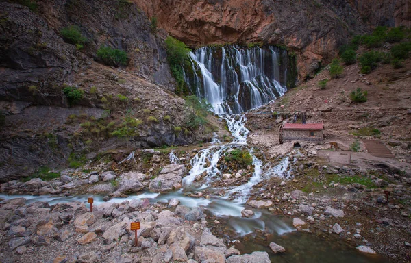 Kapuzbasi Waterfall Second Highest Waterfall World Most Beautiful Nature Place — Zdjęcie stockowe