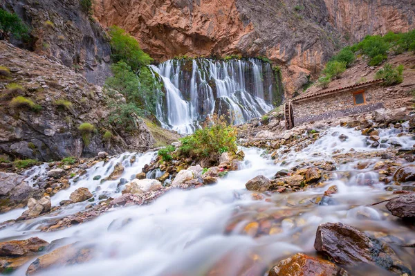 Kapuzbasi Waterfall Second Highest Waterfall World Most Beautiful Nature Place — Zdjęcie stockowe