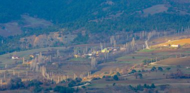 Taurus Dağları ve eteklerindeki yerleşim yerleri