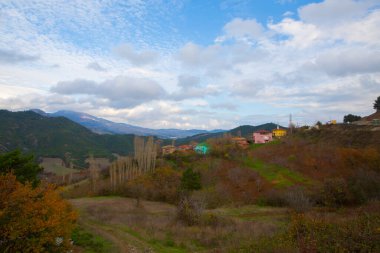 Taurus Dağları ve eteklerindeki yerleşim yerleri