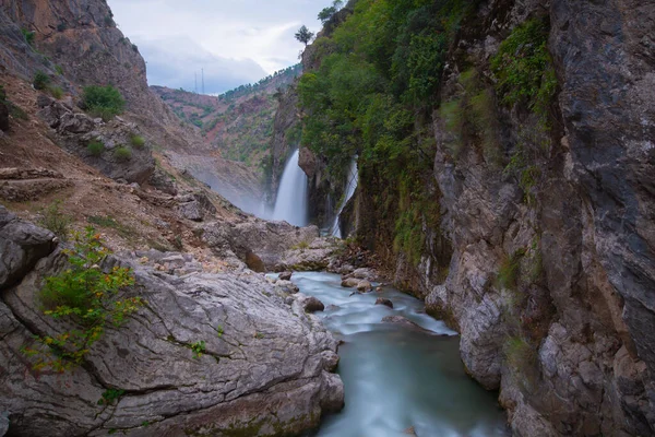 Cascada Kapuzbasi Segunda Cascada Más Alta Del Mundo Lugar Natural — Foto de Stock