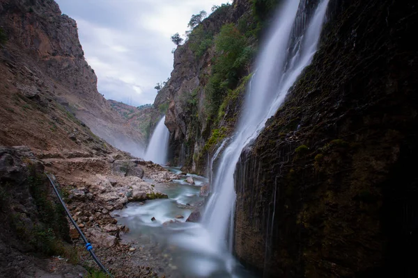 Kapuzbasi Waterfall Second Highest Waterfall World Most Beautiful Nature Place — Foto de Stock