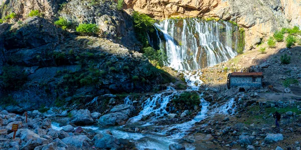 Kapuzbasi Waterfall Second Highest Waterfall World Most Beautiful Nature Place — Stok fotoğraf