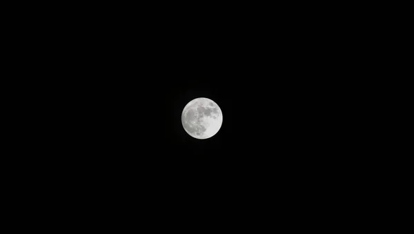 Super Vollmond Mit Dunklem Hintergrund Madrid Spanien Europa Horizontale Fotografie — Stockfoto