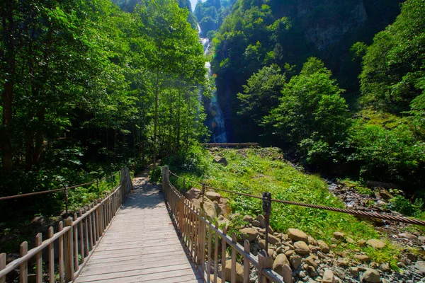 Summer Season Tar Waterfall Camlihemsin Rize Turkey — Stock Photo, Image