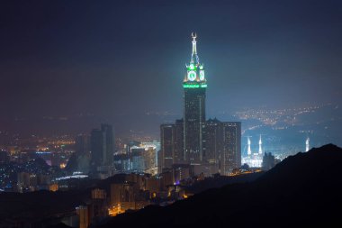 Zam zam Kulesi veya Saat Kulesi - Abraj Al Bait - Mescid Al Haram -