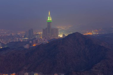 Zam zam Kulesi veya Saat Kulesi - Abraj Al Bait - Mescid Al Haram -