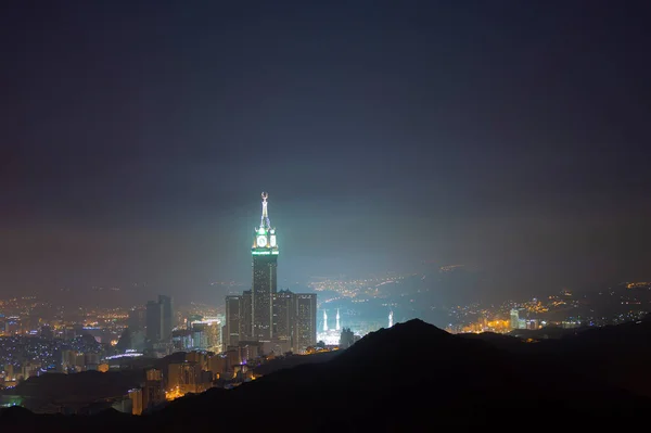 Zam Zam Toren Klokkentoren Abraj Bait Masjid Haram — Stockfoto