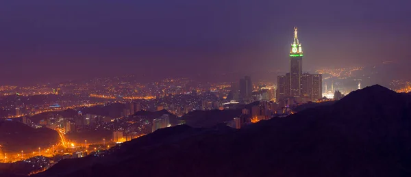 Zam Zam Toren Klokkentoren Abraj Bait Masjid Haram — Stockfoto