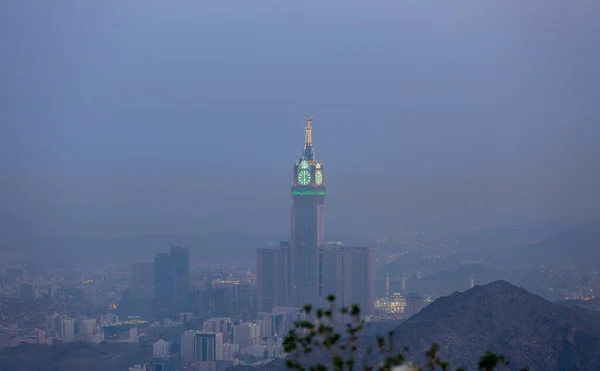 Zam Zam Toren Klokkentoren Abraj Bait Masjid Haram — Stockfoto