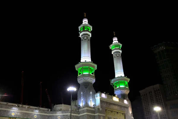 Porta Santa Kaaba Torre Zamzam Meca Arábia Saudita — Fotografia de Stock