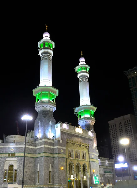 Porta Santa Kaaba Torre Zamzam Meca Arábia Saudita — Fotografia de Stock