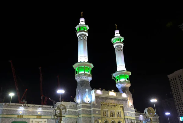Heilige Kaaba Tor Zamzam Tower Mekka Saudi Arabien — Stockfoto