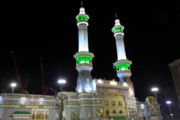 Holy Kaaba Gate Zamzam Tower Mecca Saudi Arabia — стокове фото
