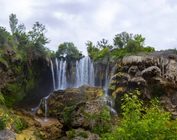 Yerkopru Waterfall Canyon Goksu River Located Small Town Named Hadim — Zdjęcie stockowe