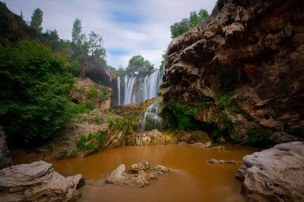 Yerkopru Cascada Cañón Río Goksu Encuentra Una Pequeña Ciudad Llamada — Foto de Stock