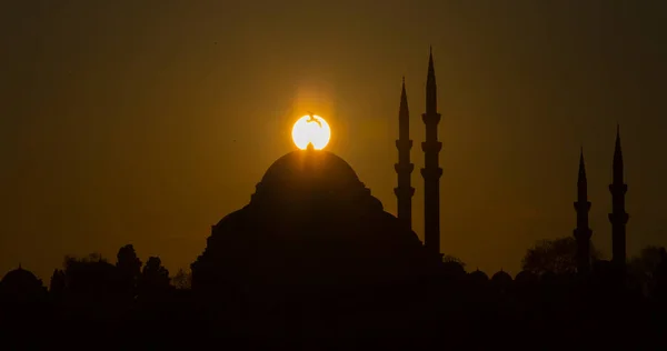 Krásný Výhled Nádhernou Historickou Mešitu Suleymaniye Mešitu Rustem Pasa Budovy — Stock fotografie