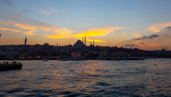 Hermosa Vista Hermosa Mezquita Histórica Suleymaniye Mezquita Rustem Pasa Los —  Fotos de Stock