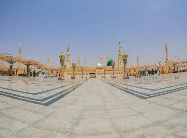 Masjid Nabawi Medina Wielki Meczet — Zdjęcie stockowe