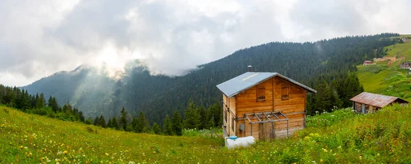 Solnedgång Ayder Plateau Erbjuder Havet Moln Perfekt Visuell Fest — Stockfoto