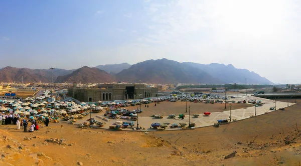 Vendeur Rue Vendant Des Souvenirs Pour Hajj Umra Pèlerin Jabal — Photo