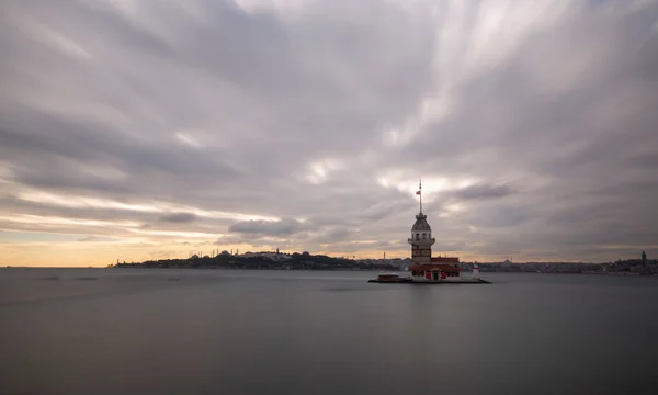 Maiden Tower Photographed Long Exposure Stop Filter Fantastic Images Were — Stock Photo, Image